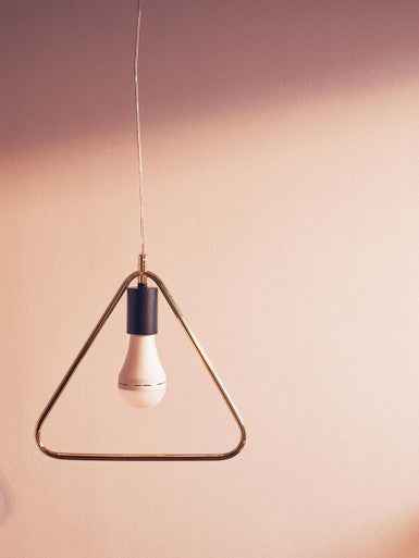 Lavis Gold Triangle Pendant Light