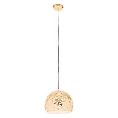 Leni Gold Finish Dome Pendant Light