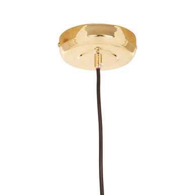 Leni Gold Finish Dome Pendant Light