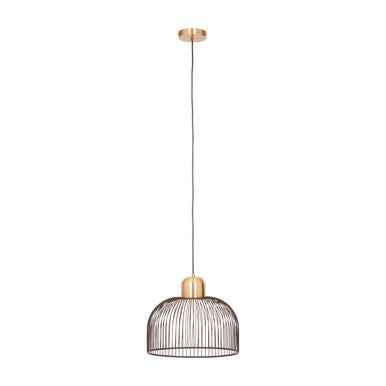 Lenno Black And Antique Brass Pendant Light