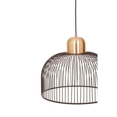 Lenno Black And Antique Brass Pendant Light