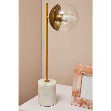 Revive Gold Finish Metal Table Lamp
