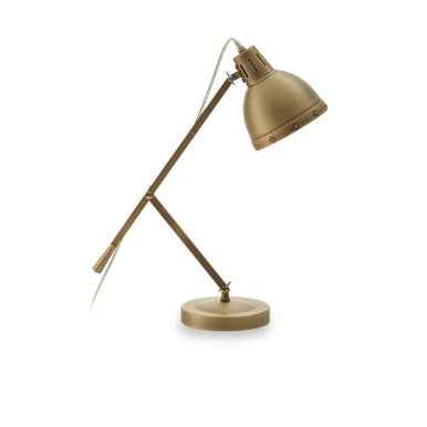 Jasper Adjustable  Desk Lamp in Brass Finish
