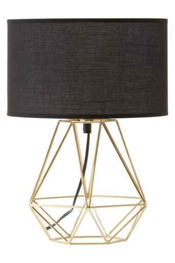 Wyra Black And Gold Finish Table Lamp