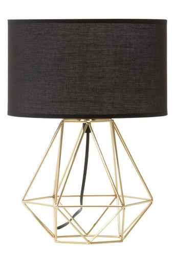 Wyra Black And Gold Finish Table Lamp