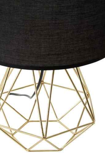 Wyra Black And Gold Finish Table Lamp