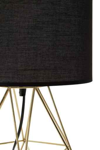 Wyra Black And Gold Finish Table Lamp