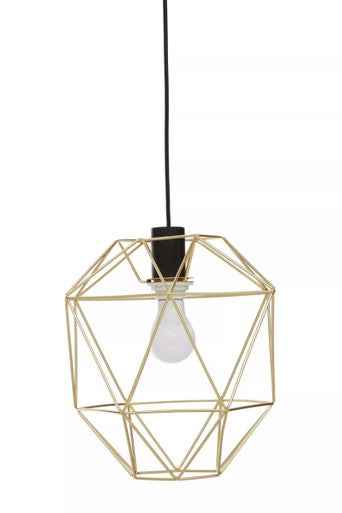Wyra Champagne Gold Pendant Light