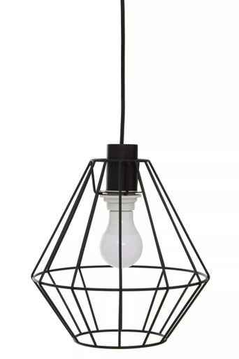 Wyra Black Cage Pendant Light