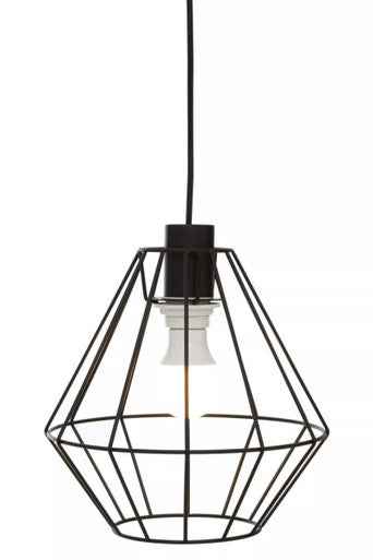 Wyra Black Cage Pendant Light