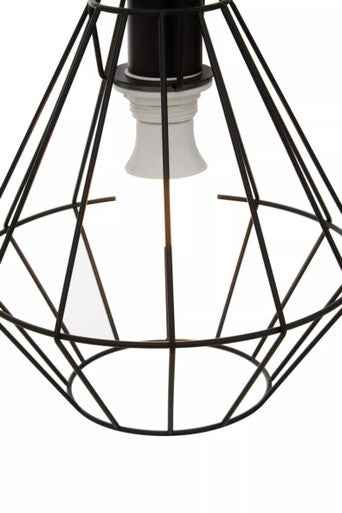Wyra Black Cage Pendant Light