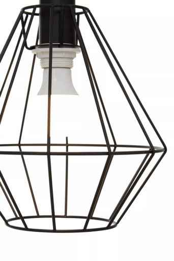 Wyra Black Cage Pendant Light