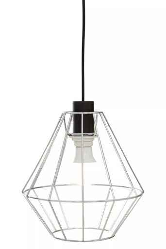 Wyra Chrome Cage Pendant Light