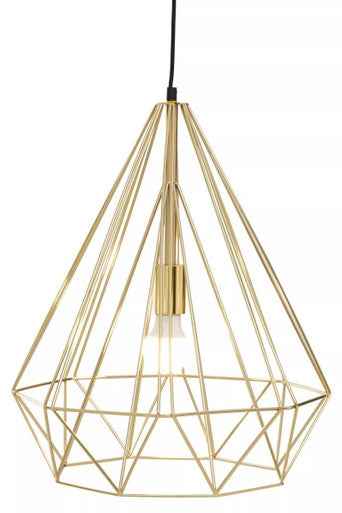 Wyra Champagne Gold Conical Pendant light