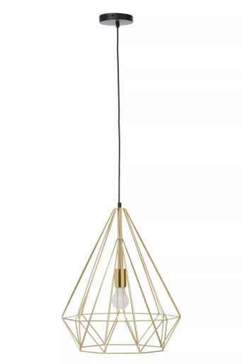 Wyra Champagne Gold Conical Pendant light