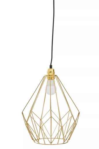 Wyra Champagne Gold Frame Pendant light