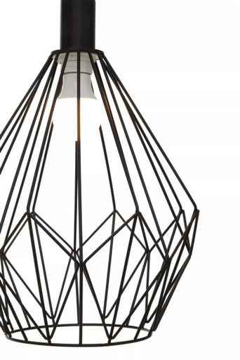 Wyra Black Finish Frame Pendant light