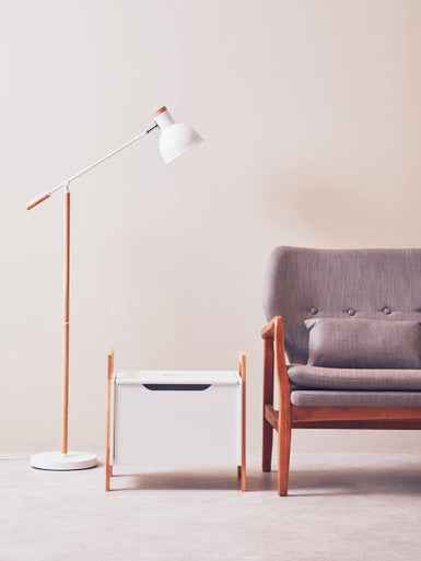 Stockholm Matte White Floor Lamp