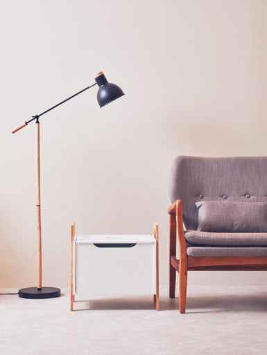 Stockholm Matte Black Floor Lamp