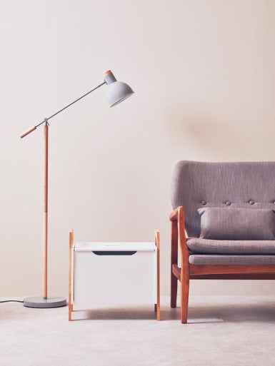 Stockholm Matte Grey Floor Lamp