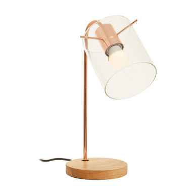 Stockholm Shiny Copper Curved Table Lamp