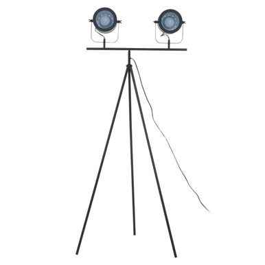 Stockholm Two Spotlight Matte Black Tripod Floor Lamp