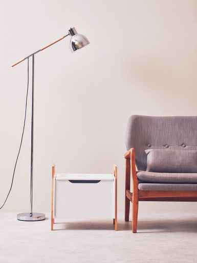 Stockholm Chrome Adjustable Floor Lamp