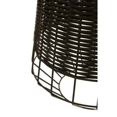 Jaya Black Rattan Pendant Lamp