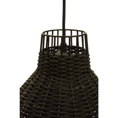 Jaya Black Rattan Pendant Lamp