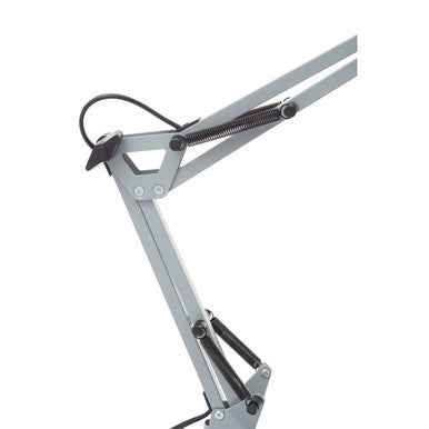 Payton Matte Grey Metal Studio Lamp