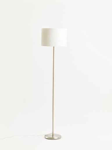 Forma Cream Waffle Effect Shade Floor Lamp