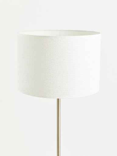 Forma Cream Waffle Effect Shade Floor Lamp