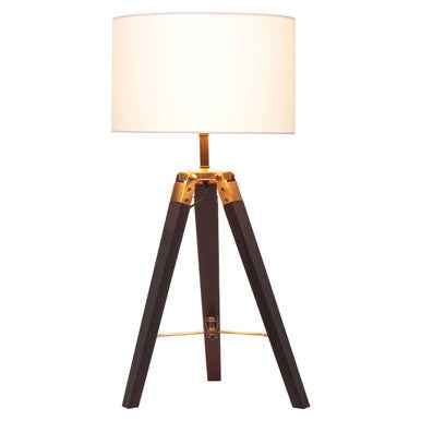 Malvern Tripod Table Lamp With Black Base
