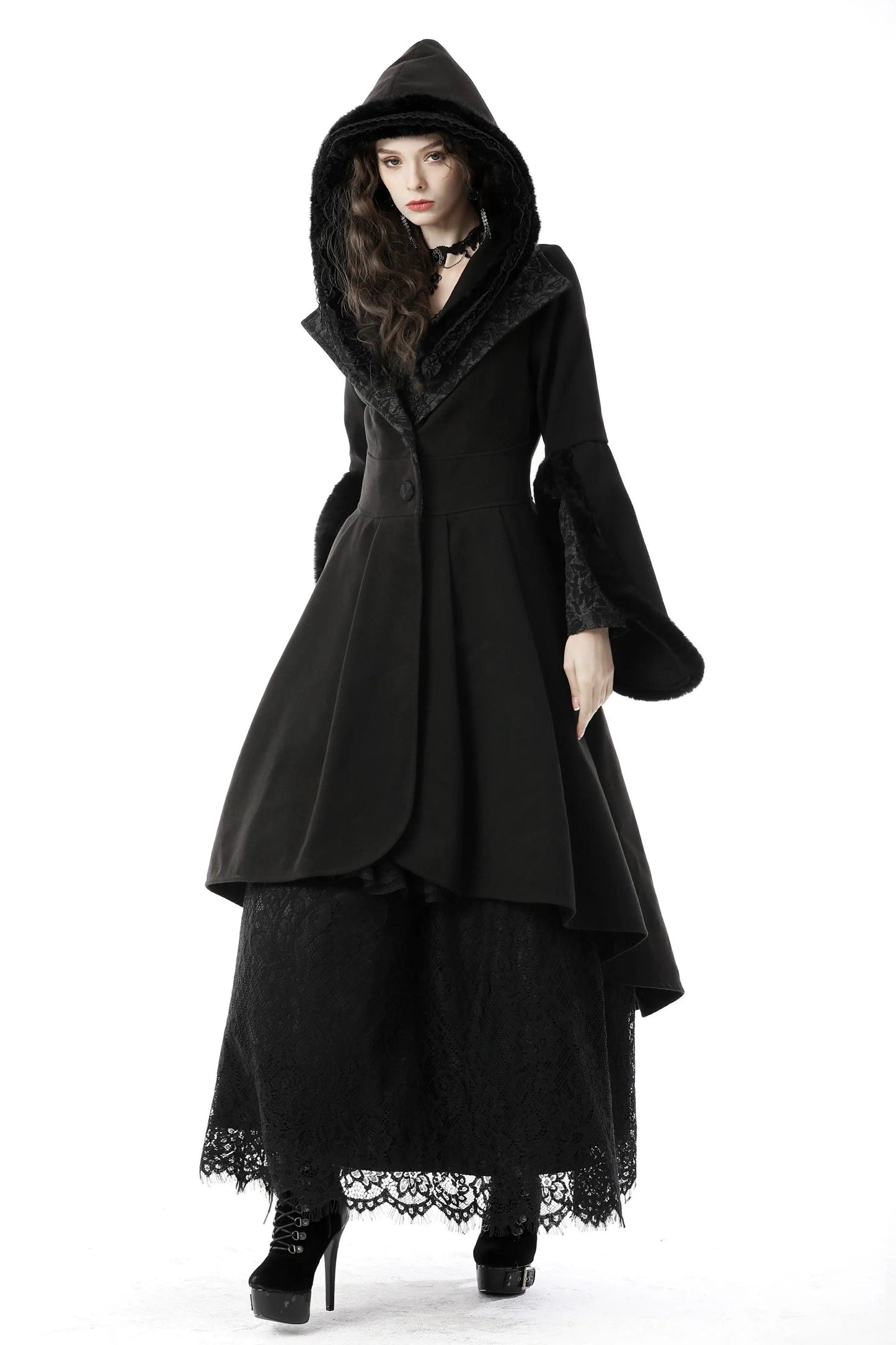 Simple And Versatile Stand Collar Coat Wool Coat