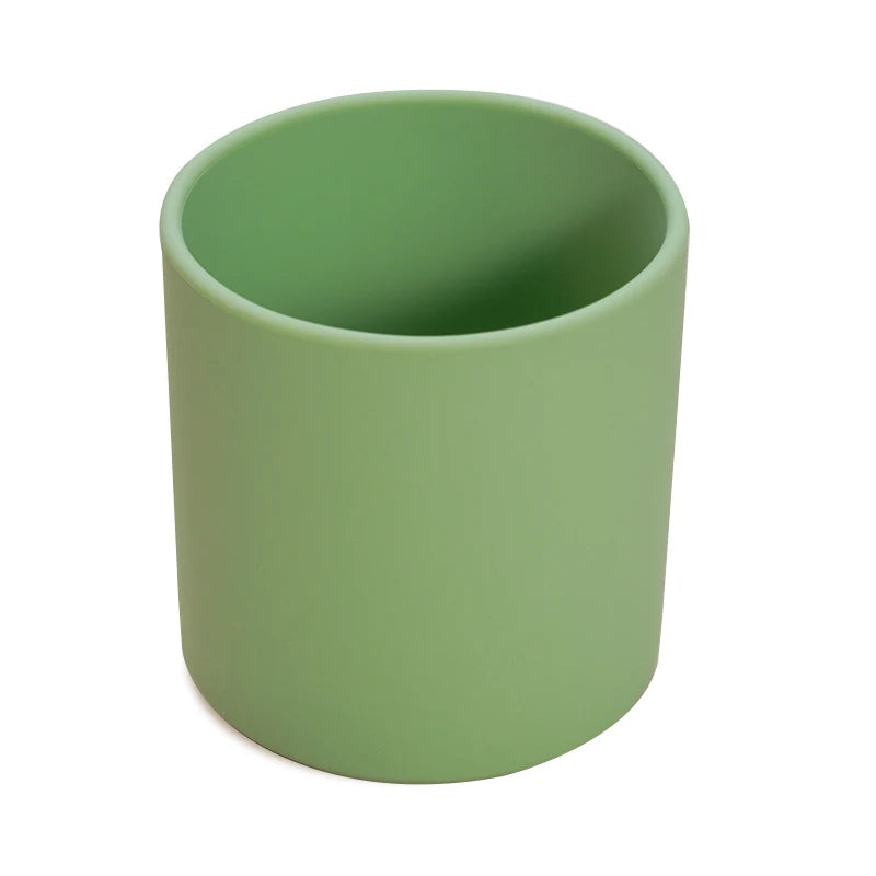Silicone Baby Sippy Cup 220ML - Leakproof Toddler Drinking Cup