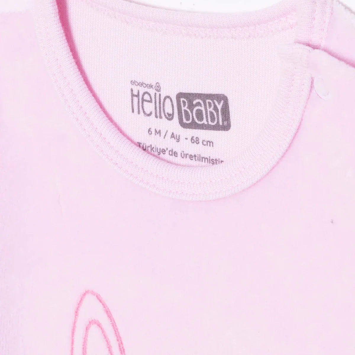 HelloBaby Velour Long Sleeve Baby Sleepsuit with Feet (Newborn to 9 Months)
