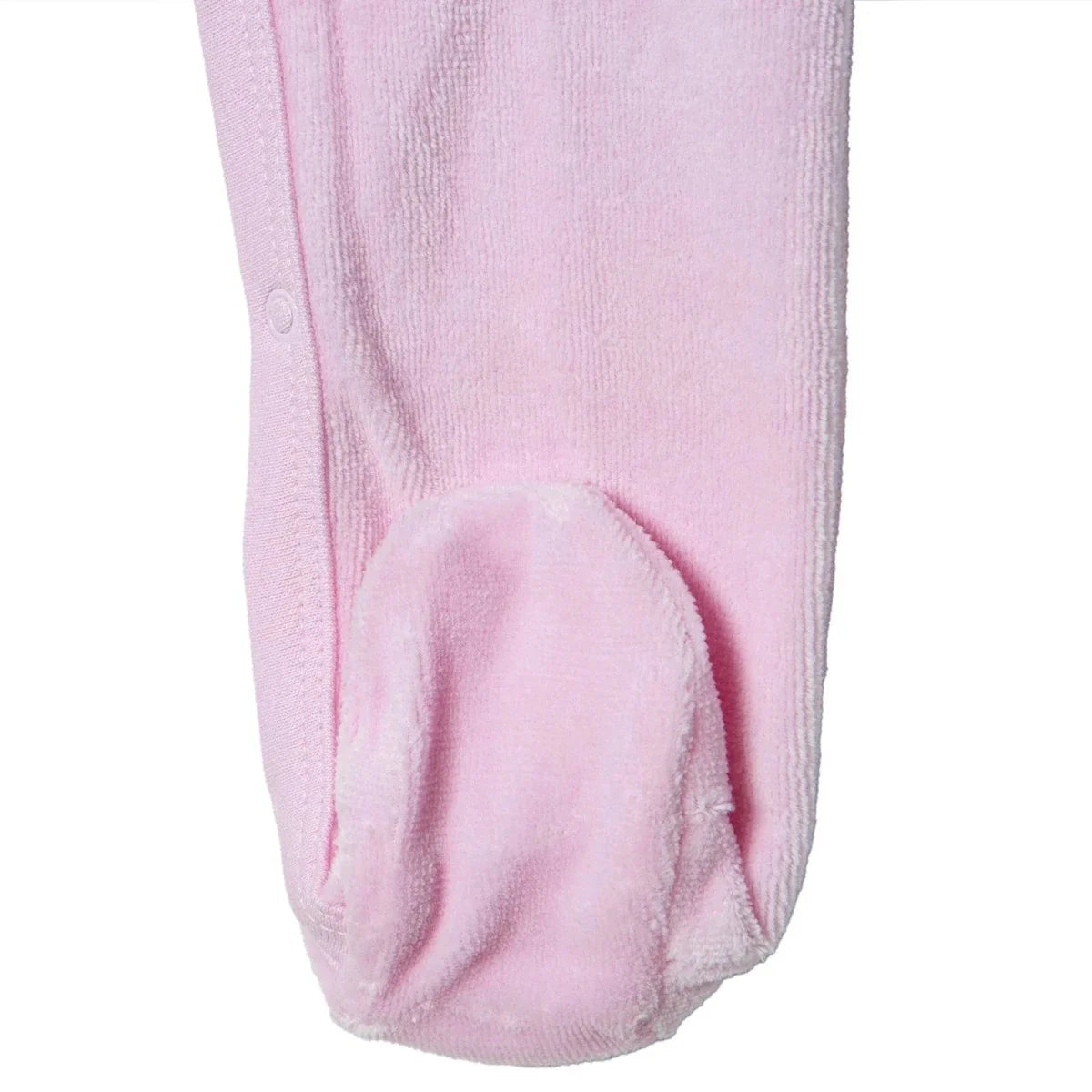 HelloBaby Velour Long Sleeve Baby Sleepsuit with Feet (Newborn to 9 Months)