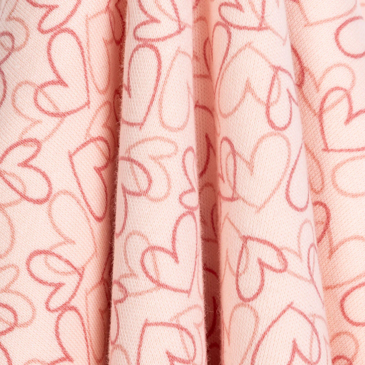 Bebbek Heart Print Jersey Baby Blanket (80 x 80 cm)
