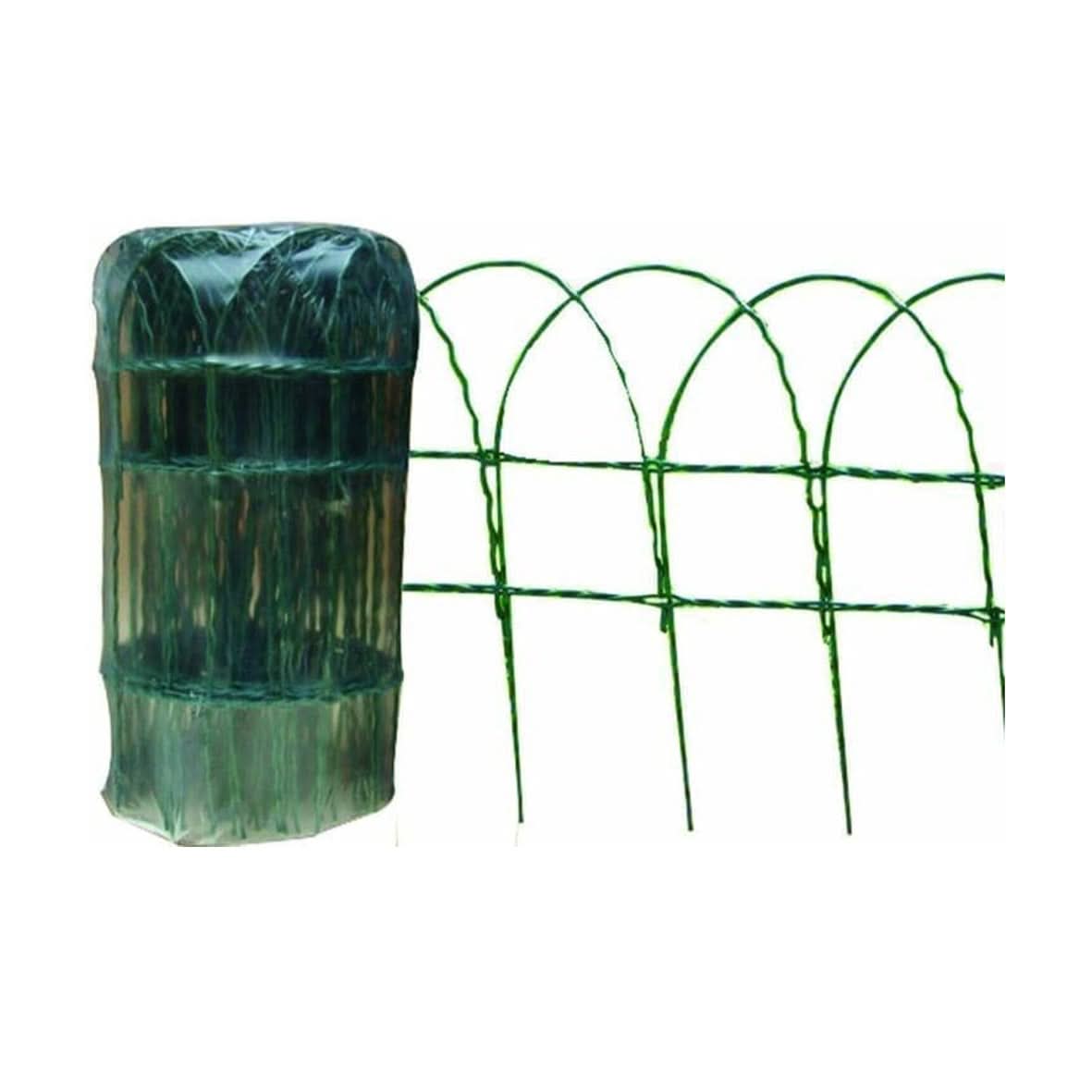 Green Wire Garden Border Fencing Flexible Edging 25cm x 10m
