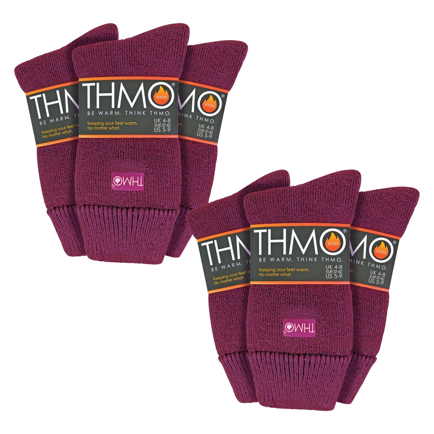 Ladies Thick Winter Thermal Socks with Seamless Toe (Multipack Options)