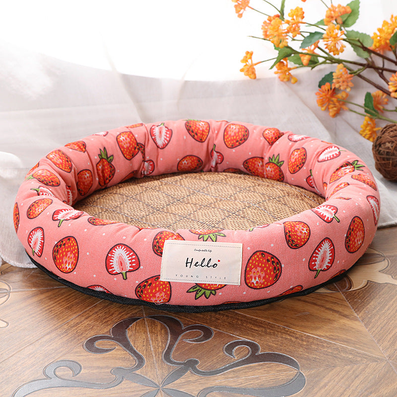 Round Cat Kennel Kennel Dog Summer Cool Den