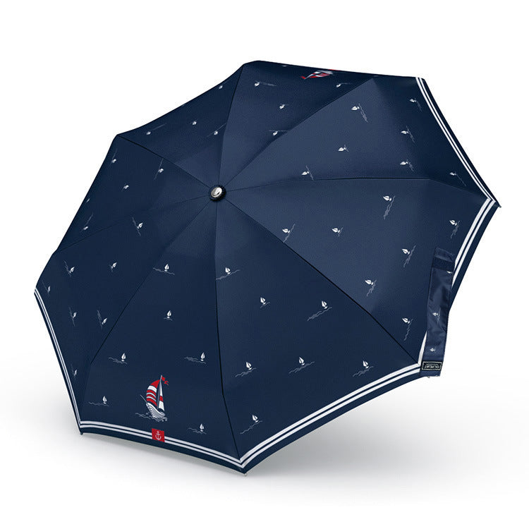 Nautically themed umbrella
