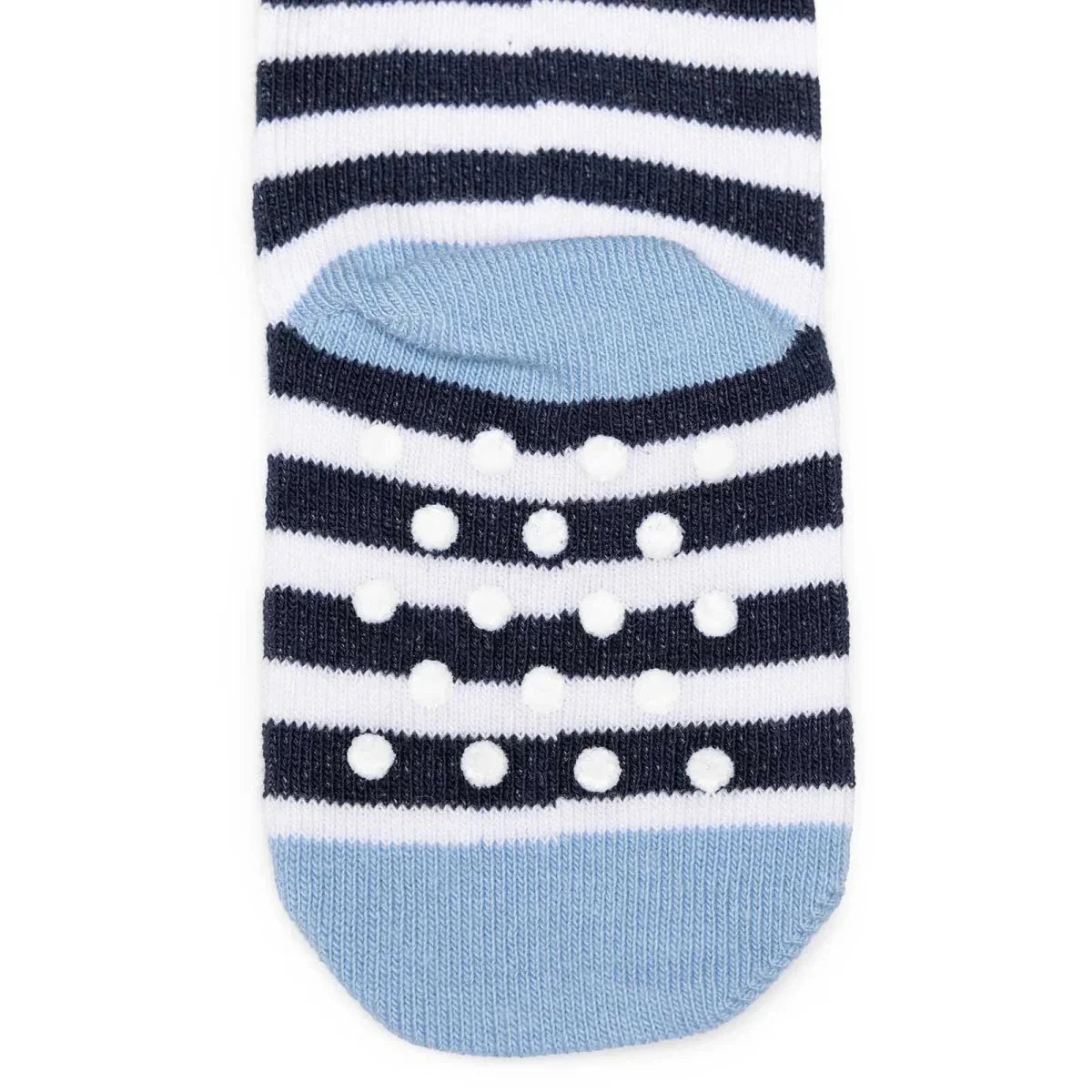 HelloBaby Boys Pack of 3 Non-Slip Socks Animal Print Cotton Rich - Blue