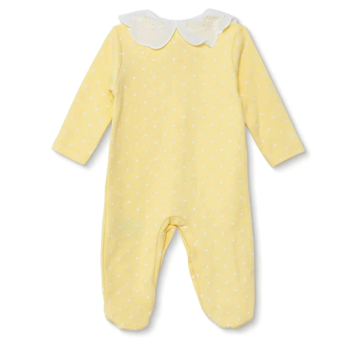 HelloBaby Polka Dot Long Sleeve Baby Sleepsuit with Feet (Newborn to 6-9 Months)