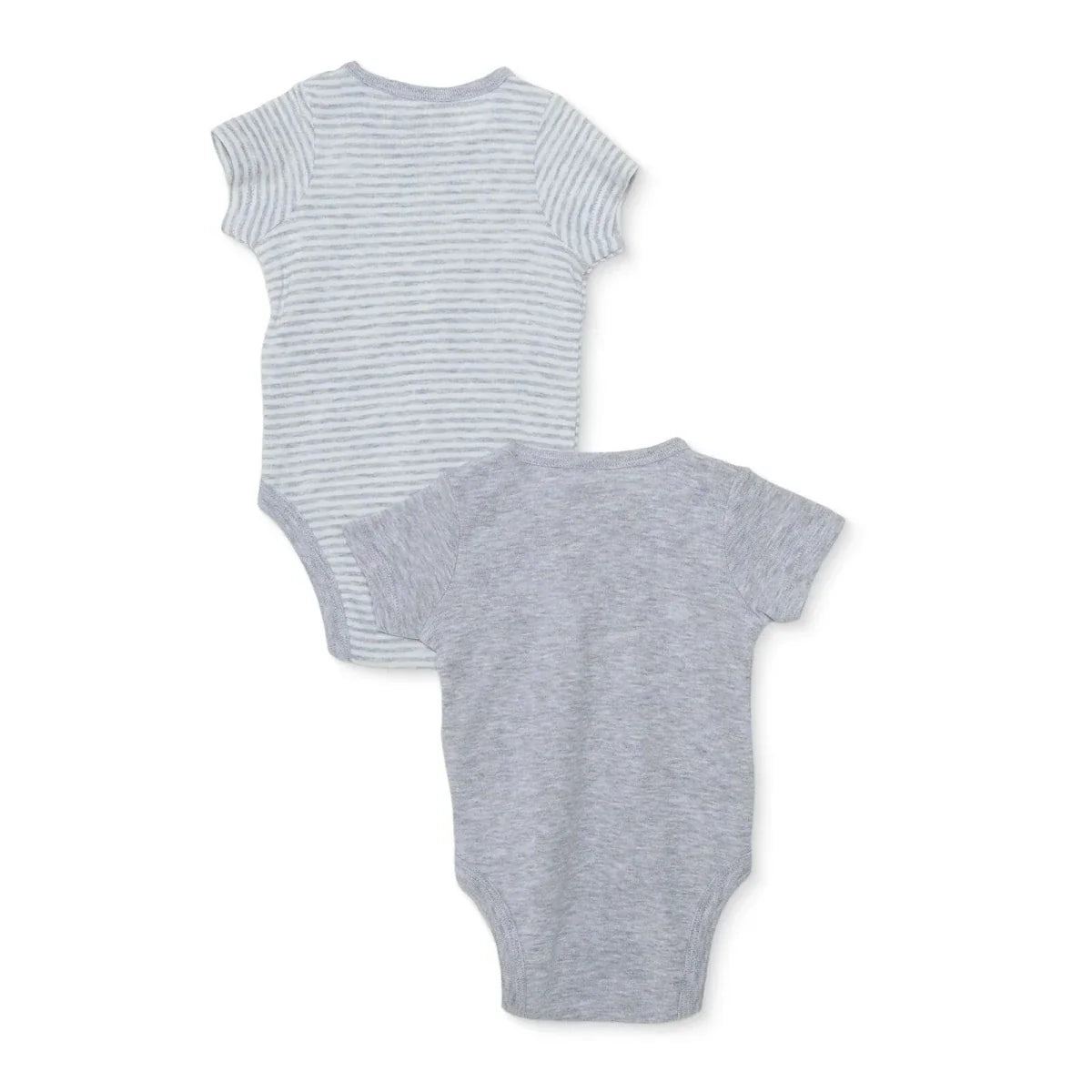 HelloBaby 2 Pack Striped Short Sleeve Baby Bodysuits (1-3 Months to 2-3 Years)