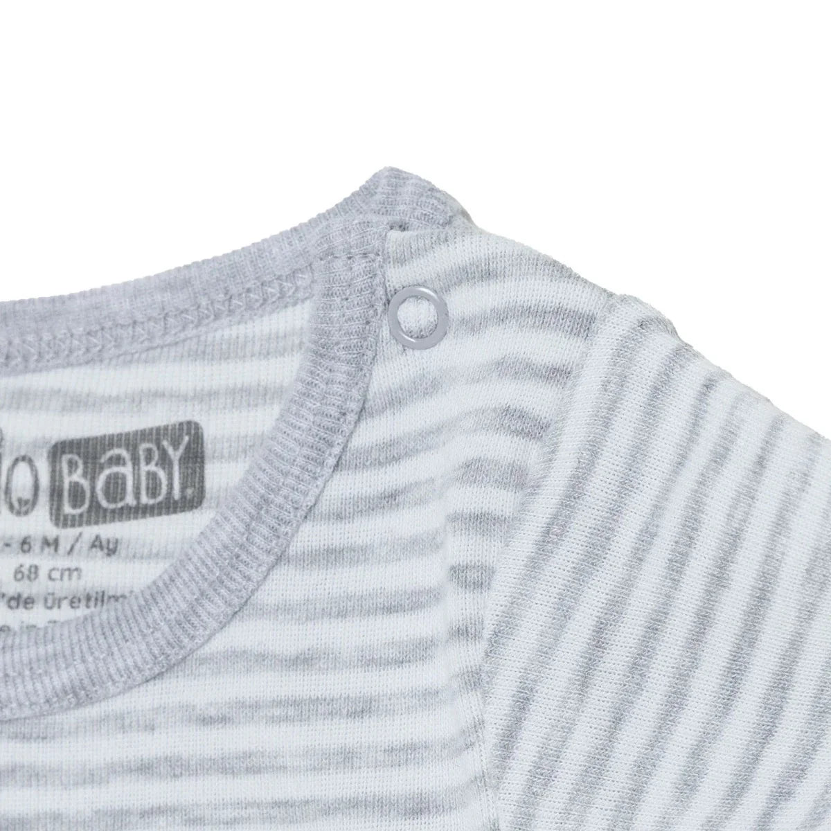 HelloBaby 2 Pack Striped Short Sleeve Baby Bodysuits (1-3 Months to 2-3 Years)
