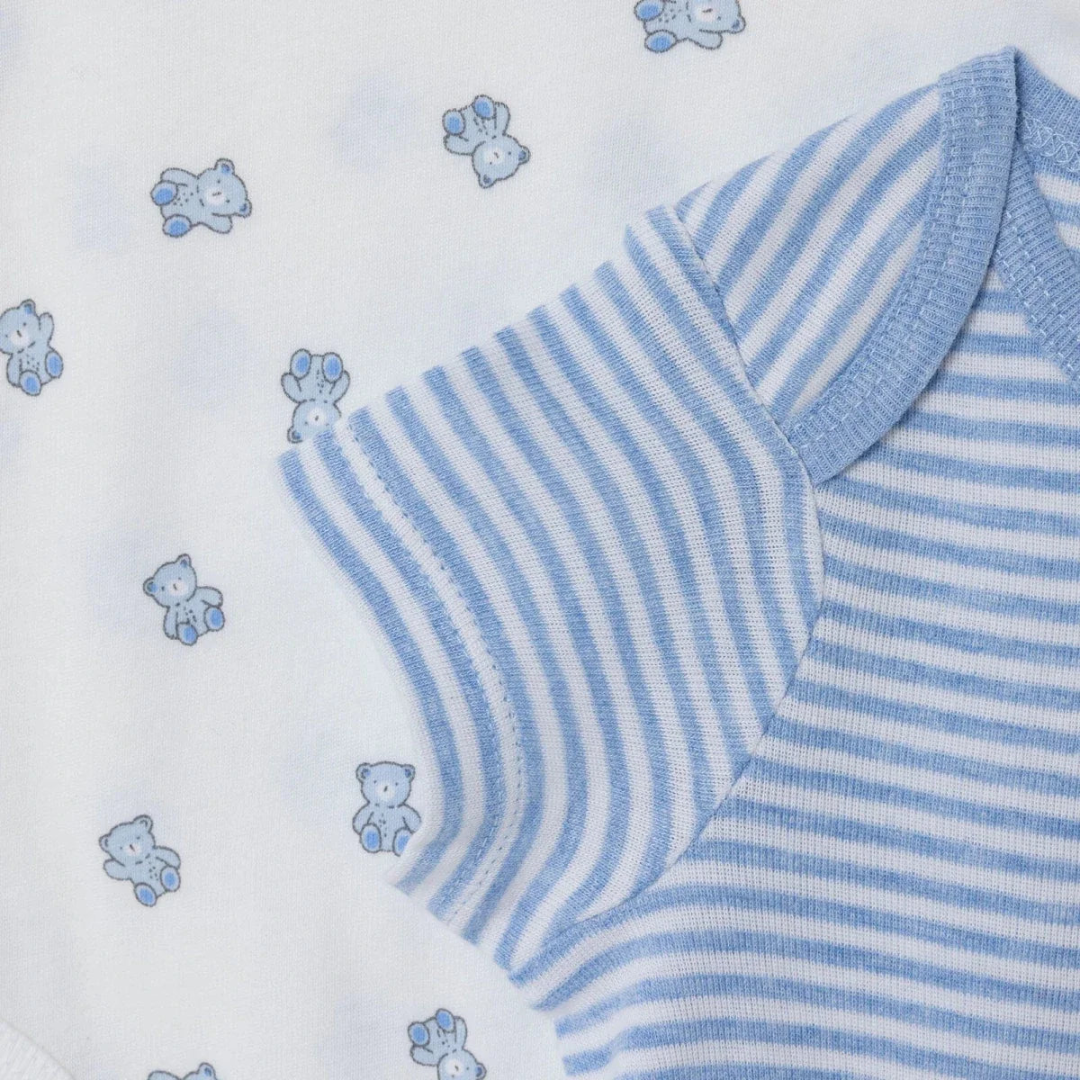 HelloBaby 2 Pack Bear Print Short Sleeve Baby Bodysuits (1-3 Months to 2-3 Years)