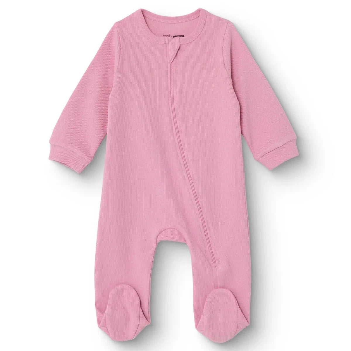 HelloBaby Long Sleeve Ribbed Footed Baby Sleepsuit (Newborn to 6-9 Months)