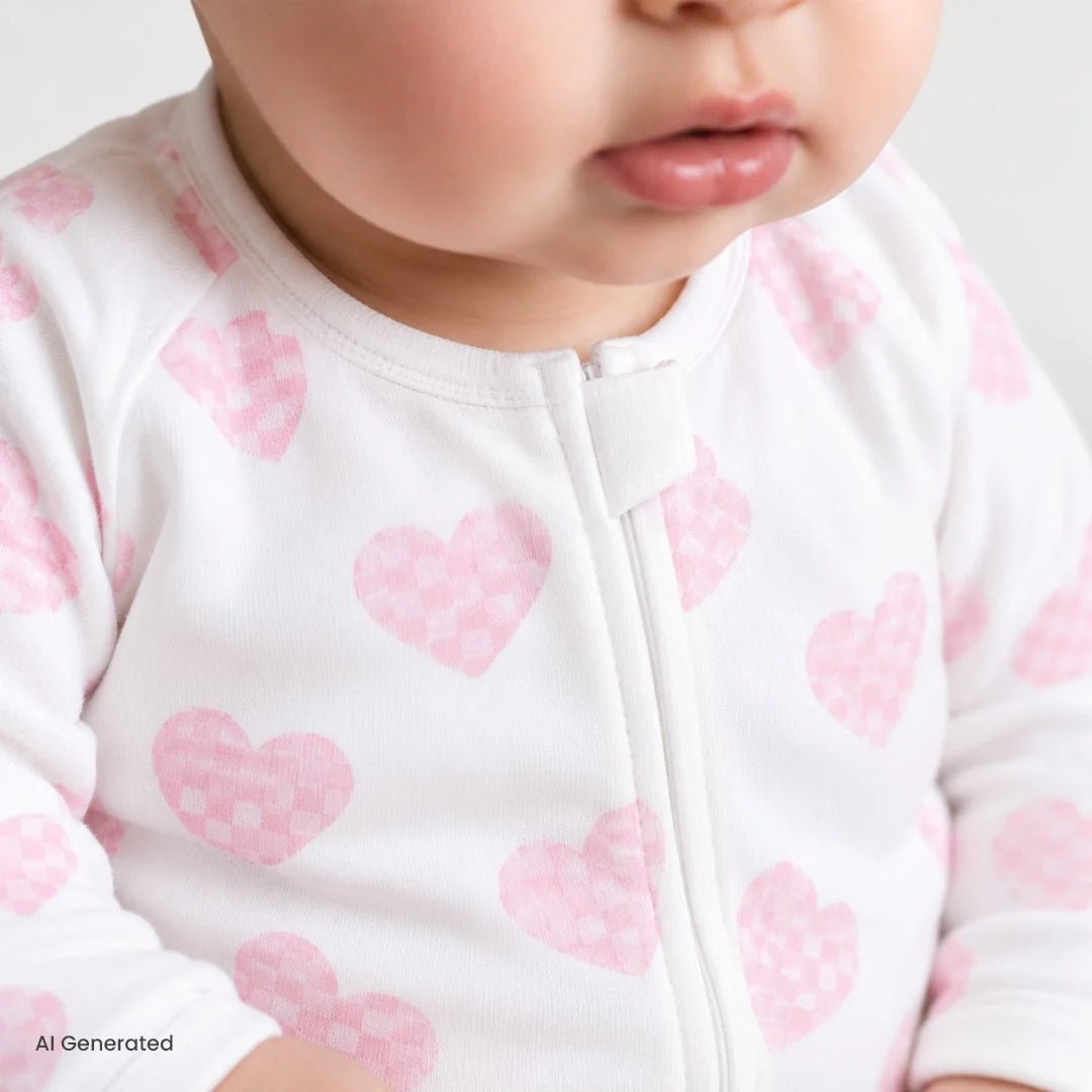 HelloBaby Long Sleeve Baby Sleepsuit with Feet (Newborn to 6-9 Months)