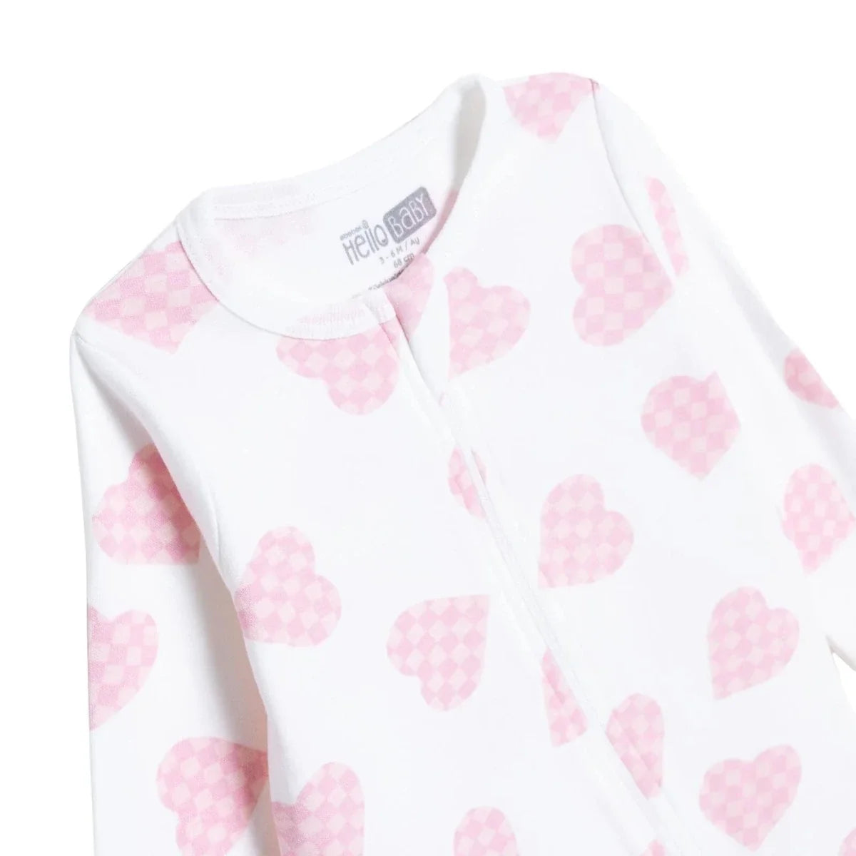 HelloBaby Long Sleeve Baby Sleepsuit with Feet (Newborn to 6-9 Months)